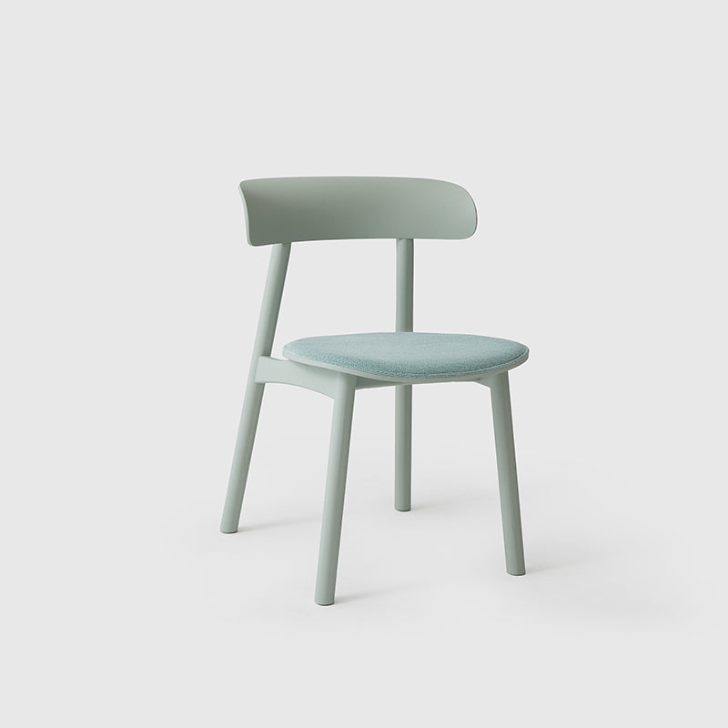New Piece_Jianze_Yang Chair - Upholstered Seat_Mint_Dining Chair_1