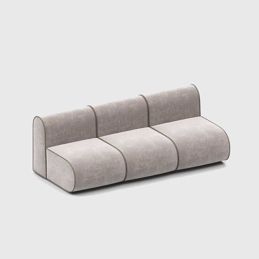 Curv Modular Sofa - 3 Seater Armless