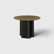 Flow - Olive & Black Round Dining Table