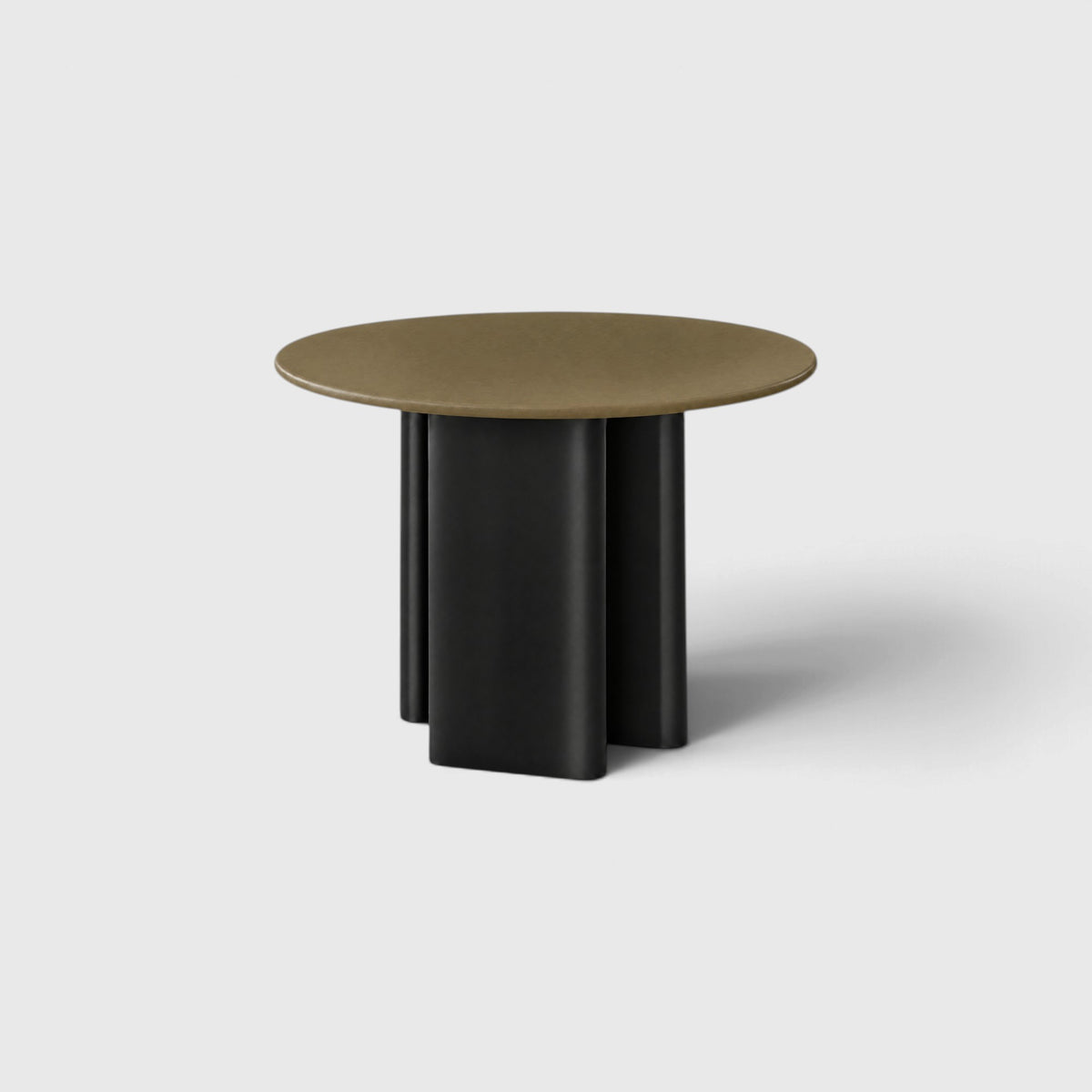Flow - Olive & Black Round Dining Table