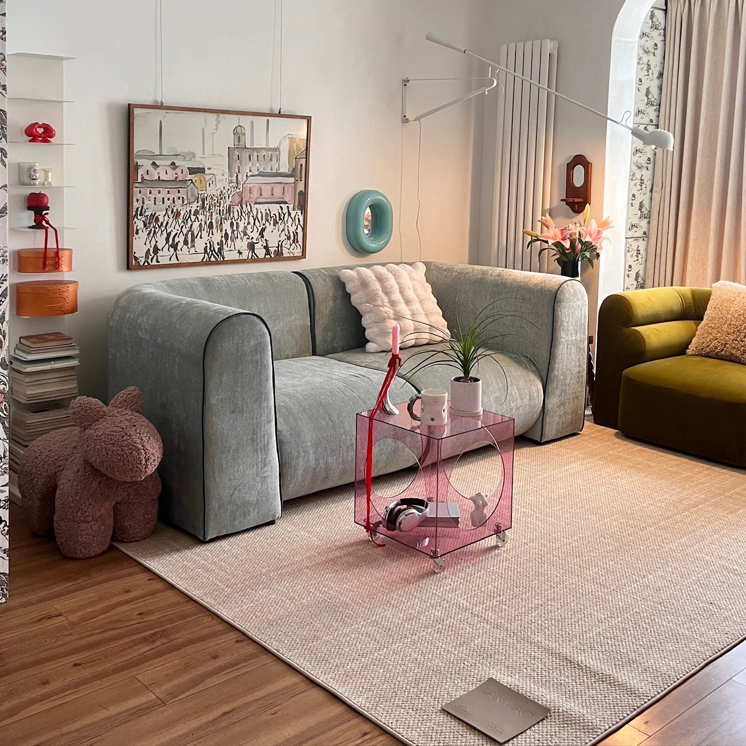 New Piece_Lift Loft_Large Curv Modular Sofa 2 Seater_Aegean_Modular Sofa _2