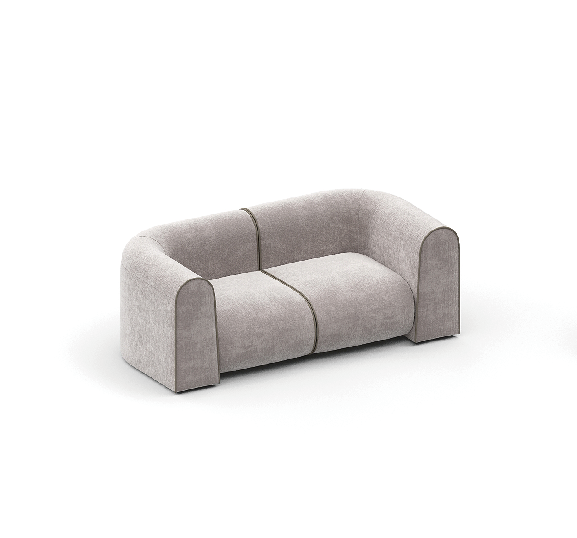 New Piece_Lift Loft_Large Curv Modular Sofa 2 Seater_Chenille_Modular Sofa _1
