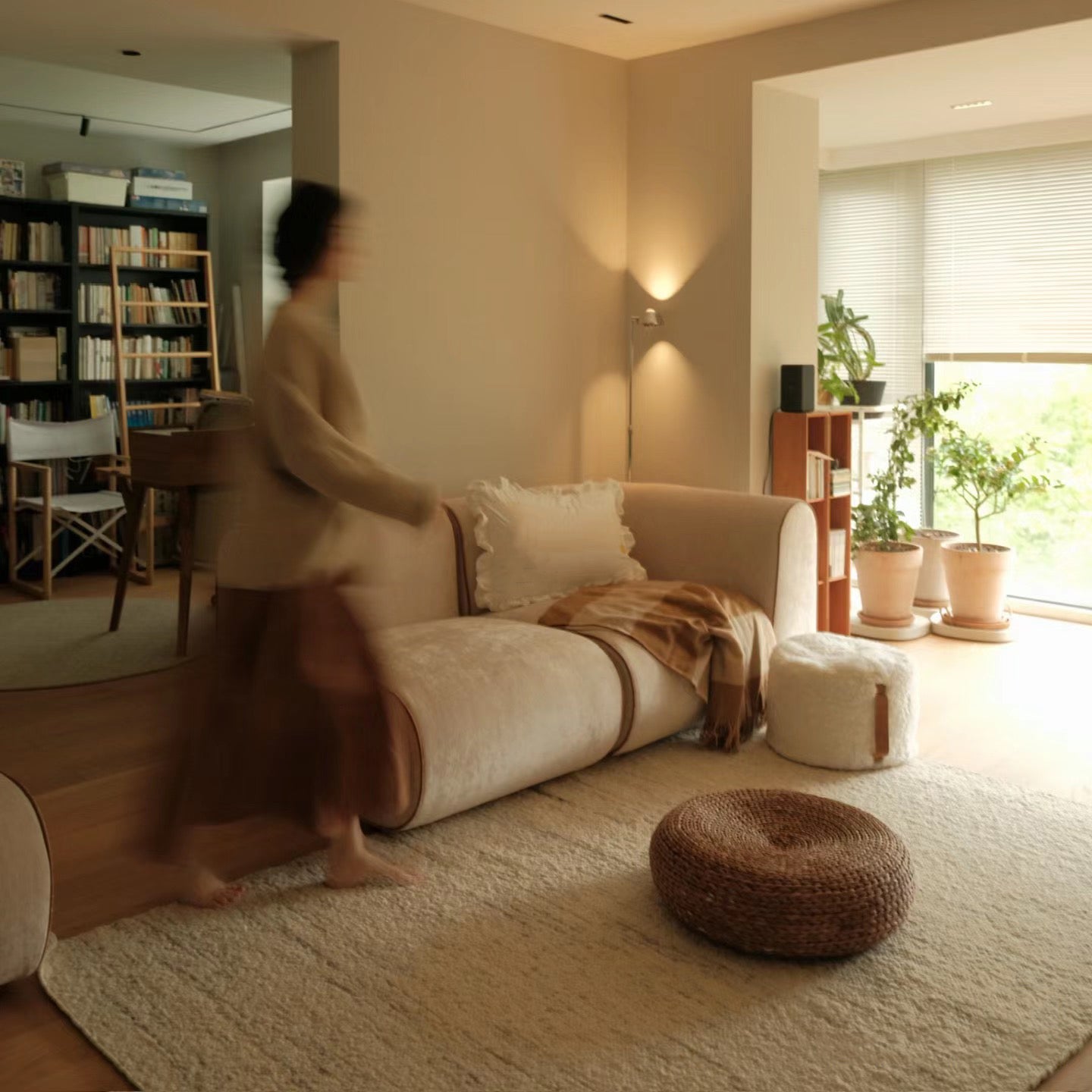 New Piece_Lift Loft_Large Curv Modular Sofa 2 Seater_Sand_Modular Sofa _2