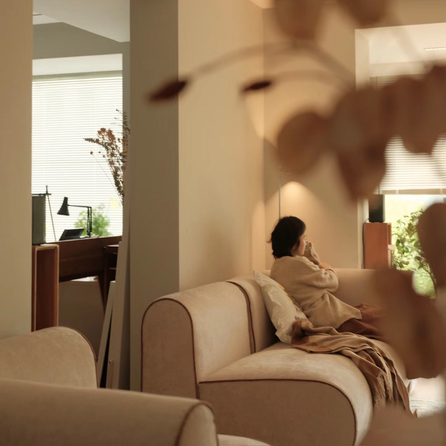 New Piece_Lift Loft_Large Curv Modular Sofa 2 Seater_Sand_Modular Sofa _3