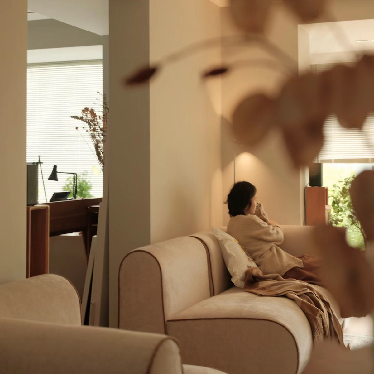 New Piece_Lift Loft_Large Curv Modular Sofa 2 Seater_Sand_Modular Sofa _3