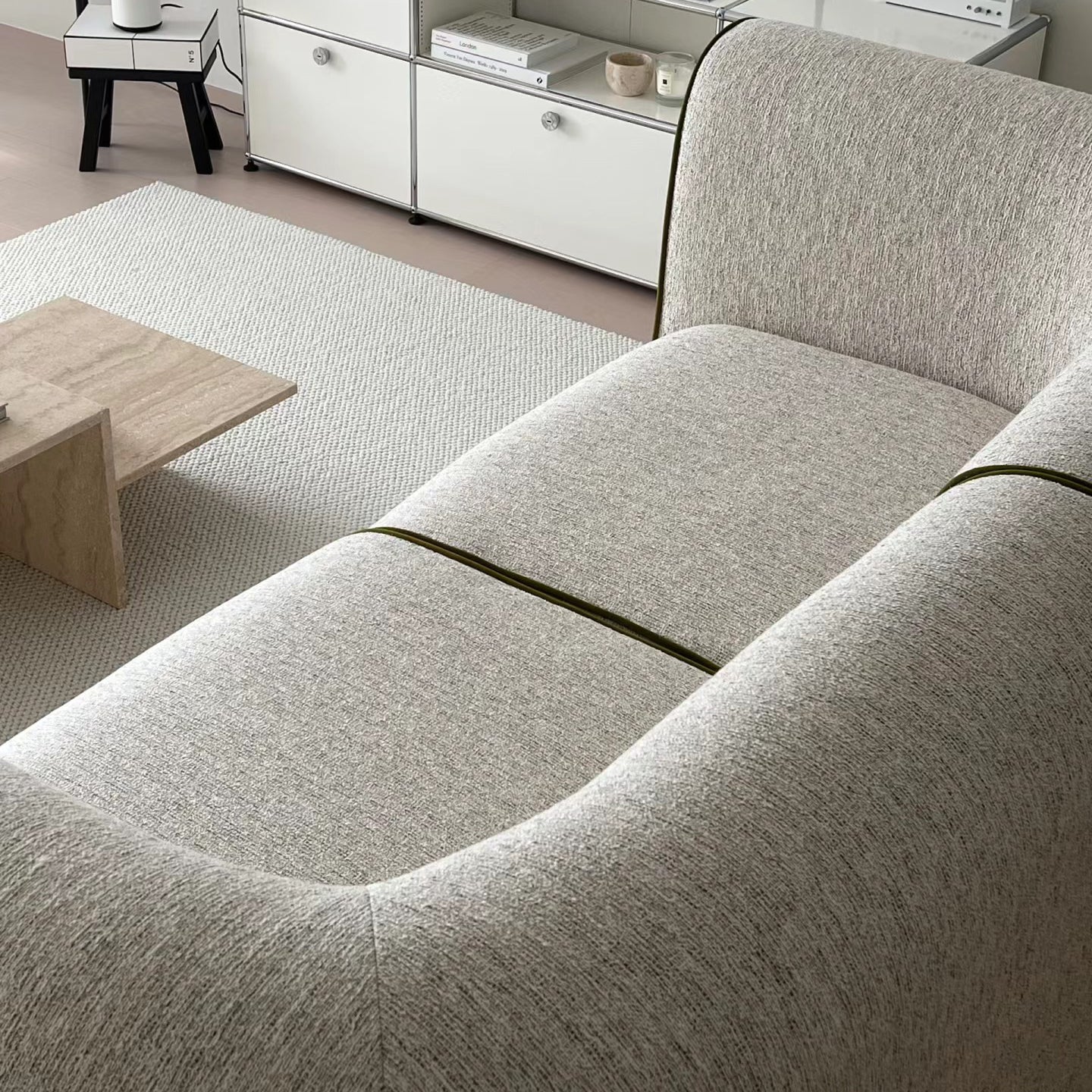 New Piece_Lift Loft_Large Curv Modular Sofa 2 Seater_Tweed_Modular Sofa _3