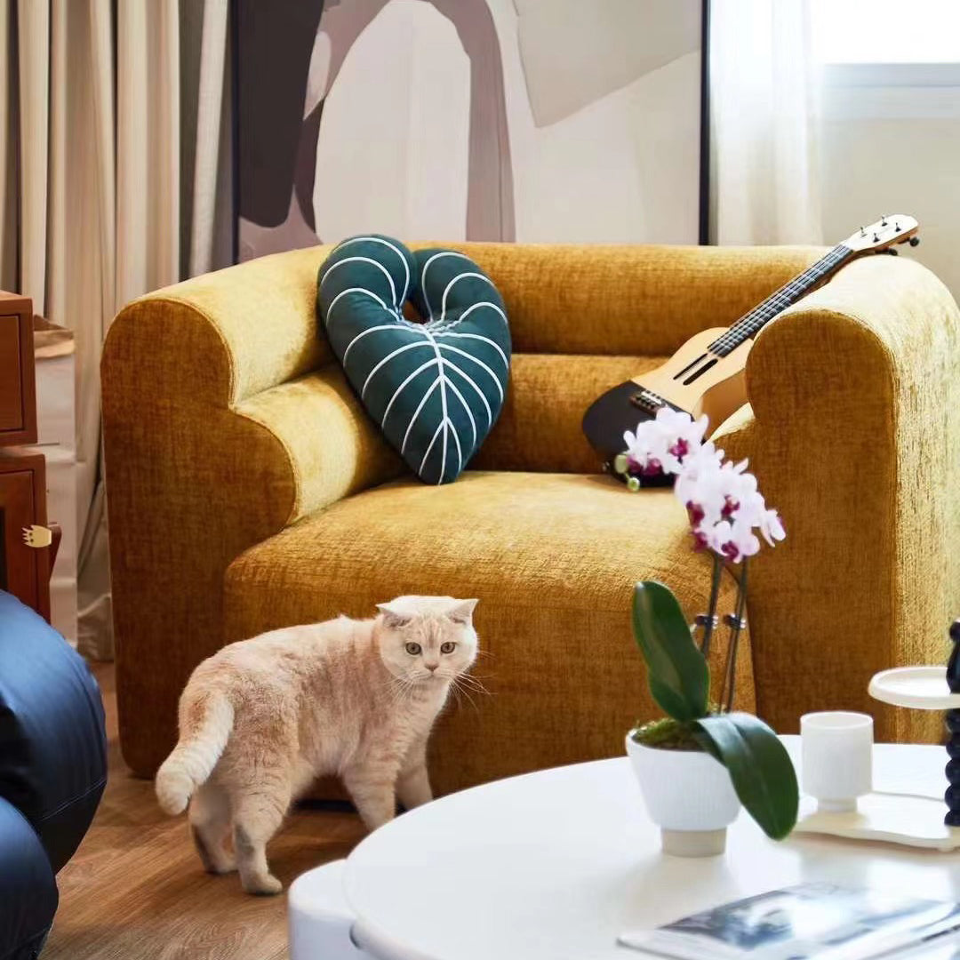 New Piece_Lift Loft_Loaf Armchair Chenille_Turmeric_Modular Sofa _2