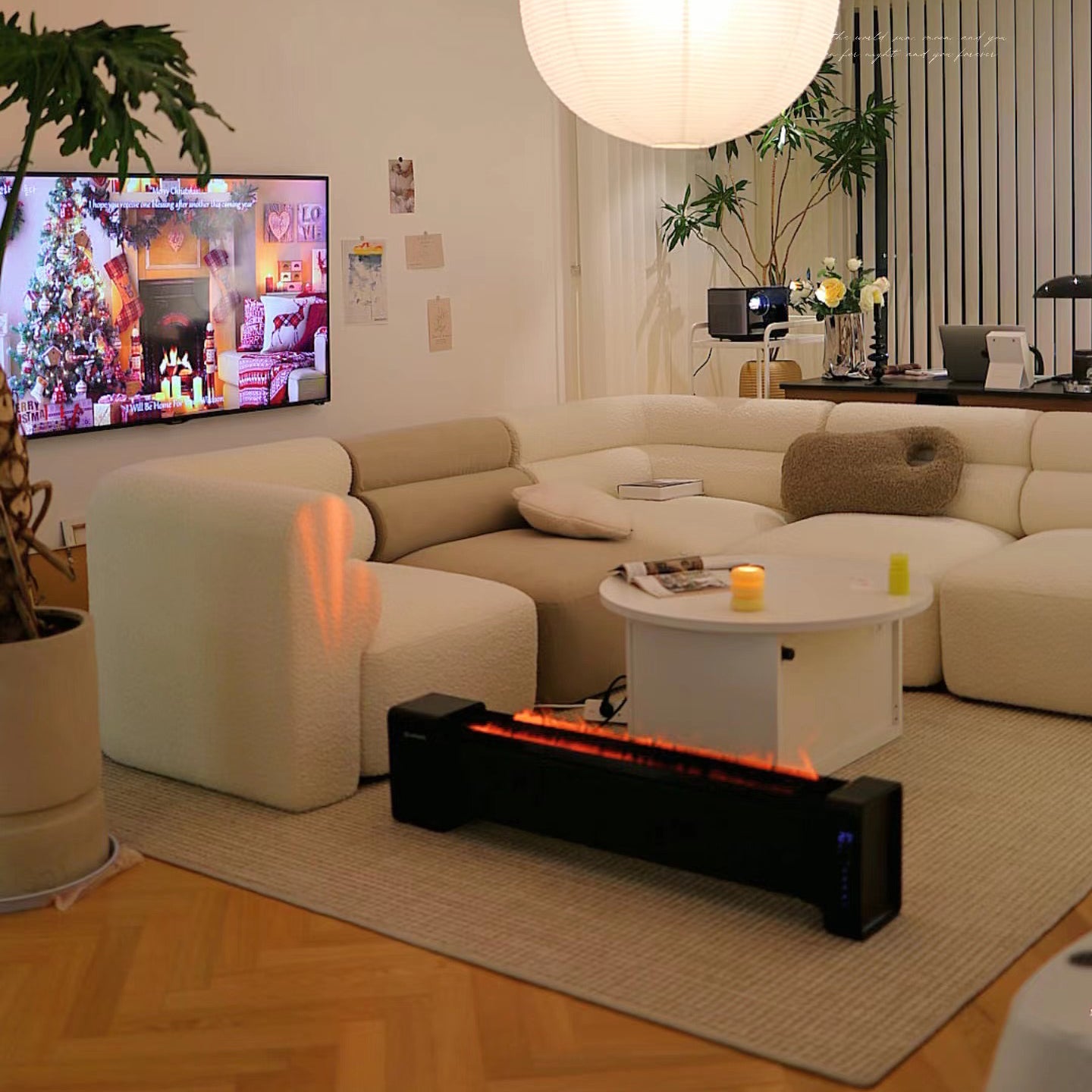 New Piece_Lift Loft_Loaf Armless Modular Sofa Boucle_White_Modular Sofa _4