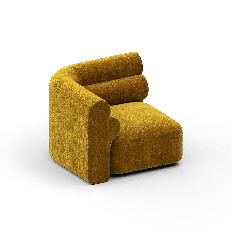 New Piece_Lift Loft_Loaf Corner Modular Sofa Chenille_ Turmeric_Modular Sofa _2