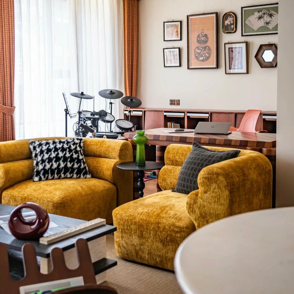 New Piece_Lift Loft_Loaf Modular Sofa 2 Seater Chenille_ Turmeric_Modular Sofa _2