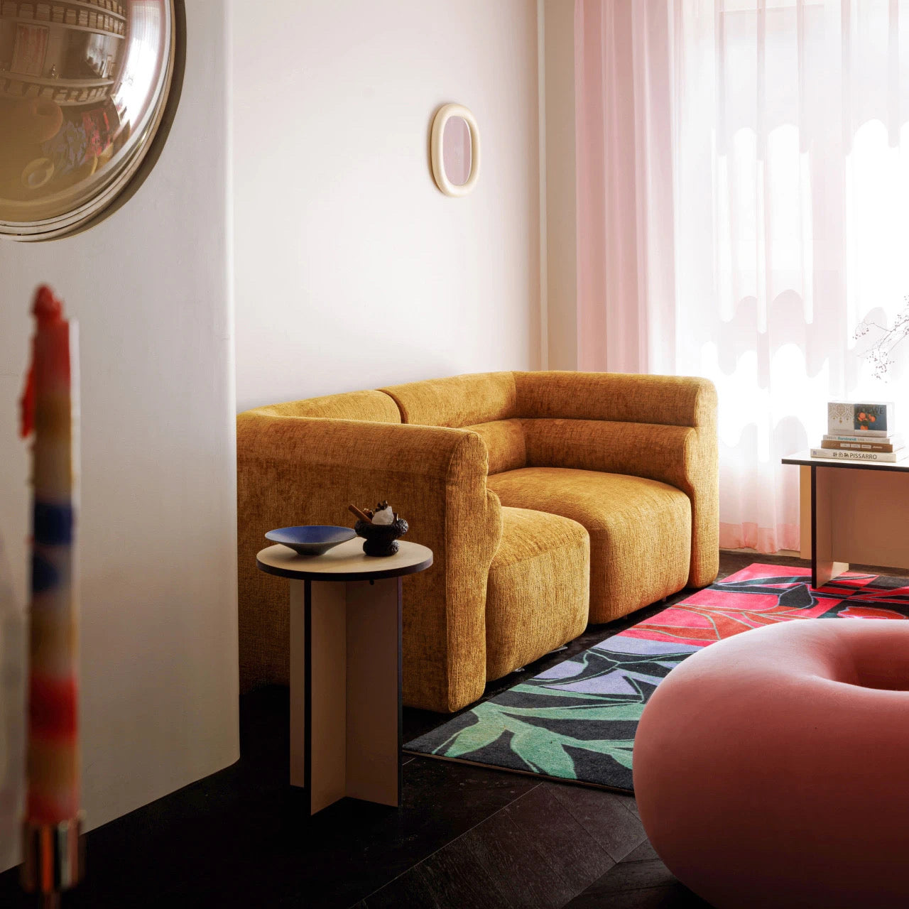 New Piece_Lift Loft_Loaf Modular Sofa 2 Seater Chenille_ Turmeric_Modular Sofa _5