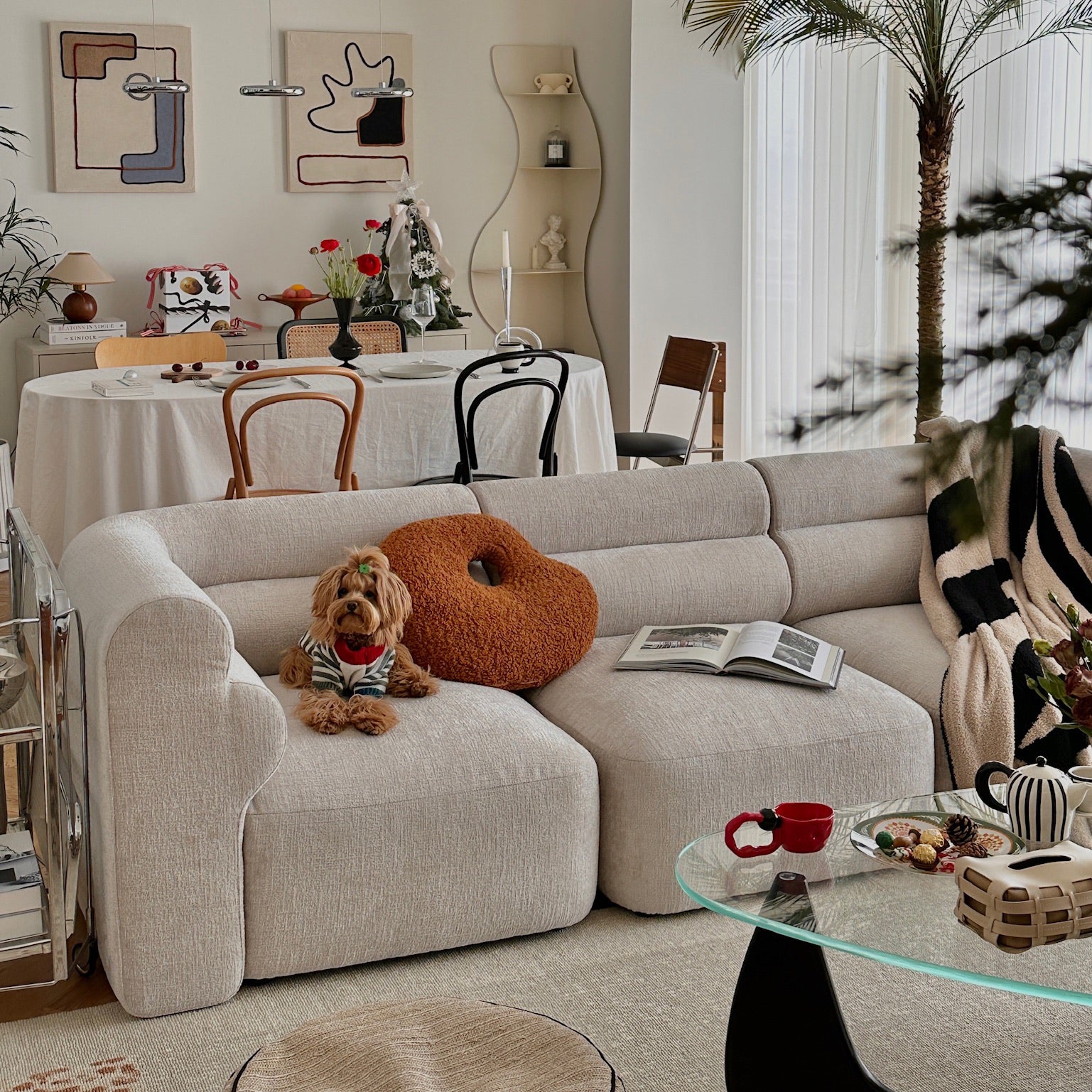 New Piece_Lift Loft_Loaf Modular Sofa 3 Seater Chenille_ Oatmeal_Modular Sofa _2