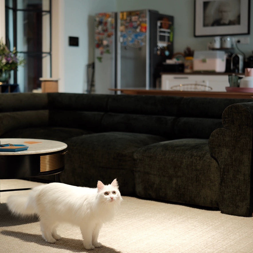New Piece_Lift Loft_Loaf Modular Sofa 3 Seater Velvet_ Charcoal_Modular Sofa _2