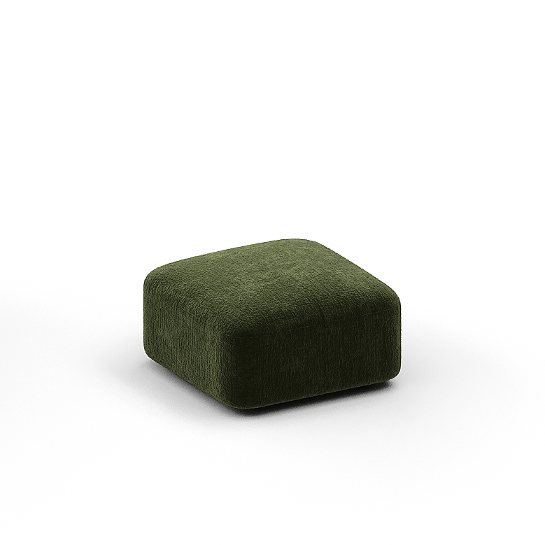 New Piece_Lift Loft_Loaf Ottoman Chenille_ Moss_Modular Sofa _1
