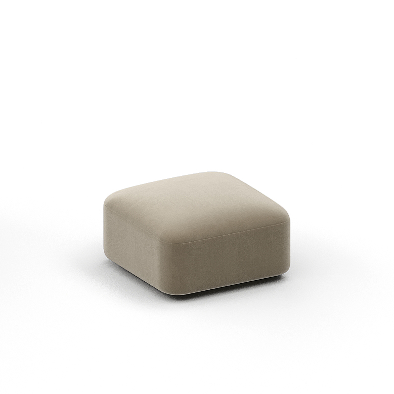 New Piece_Lift Loft_Loaf Ottoman Velvet_ Wheat_Modular Sofa _1