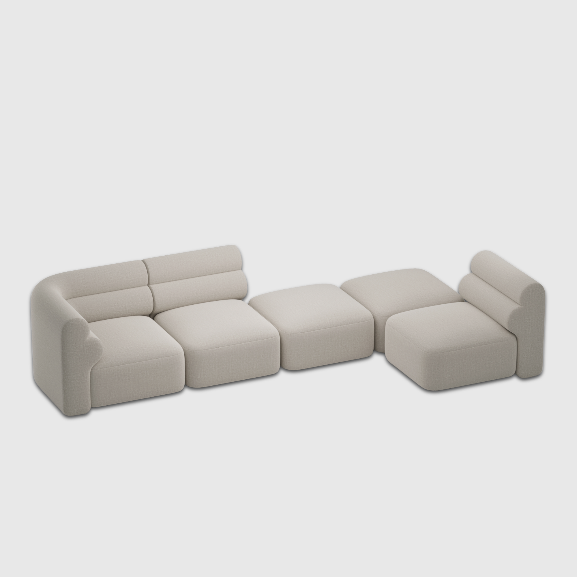 Loaf Modular Sofa - 5 Pieces Configuration
