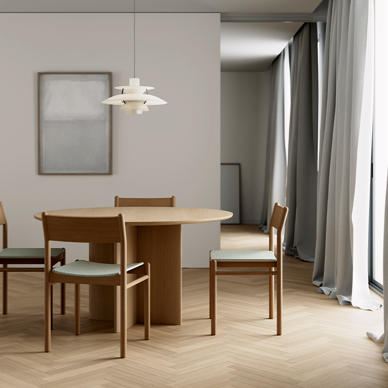 New Piece_Papa_Iris Round Dining Table_Oak_Dining Table_5
