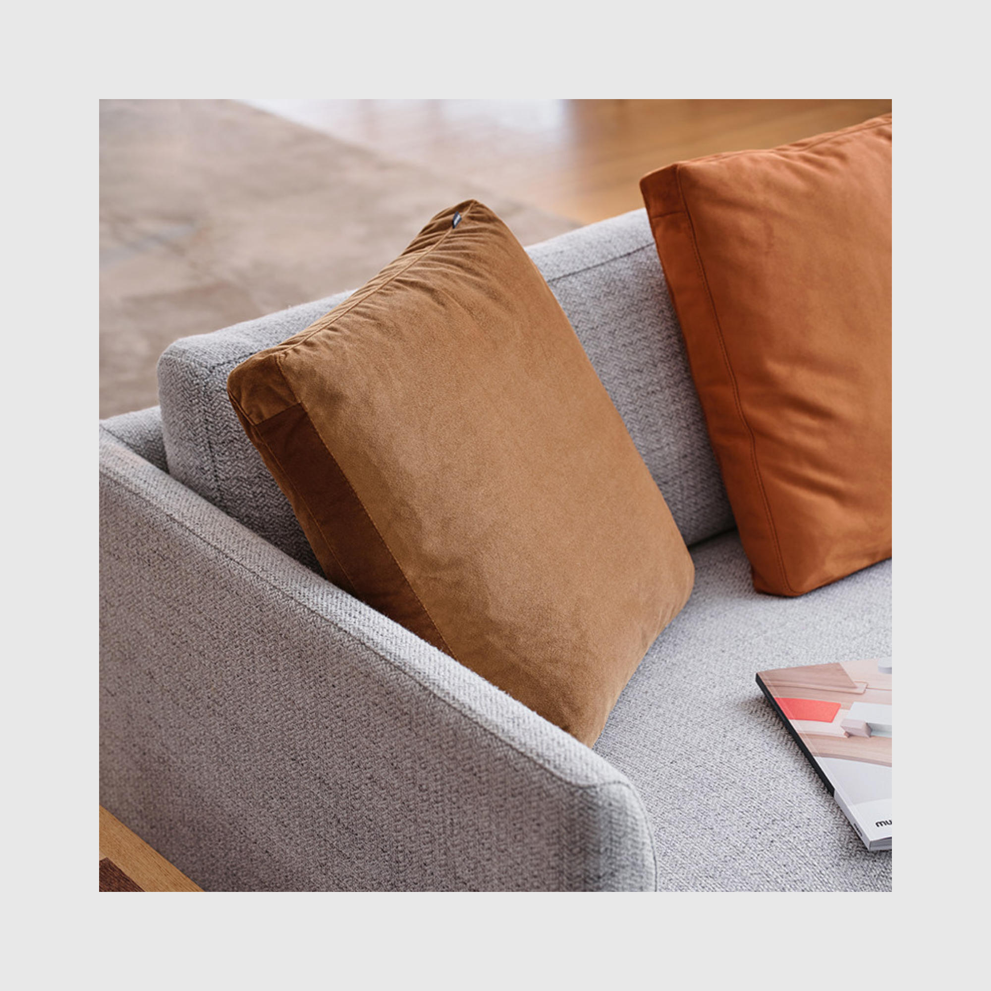 Autumn Square Cushion – Cinnamon