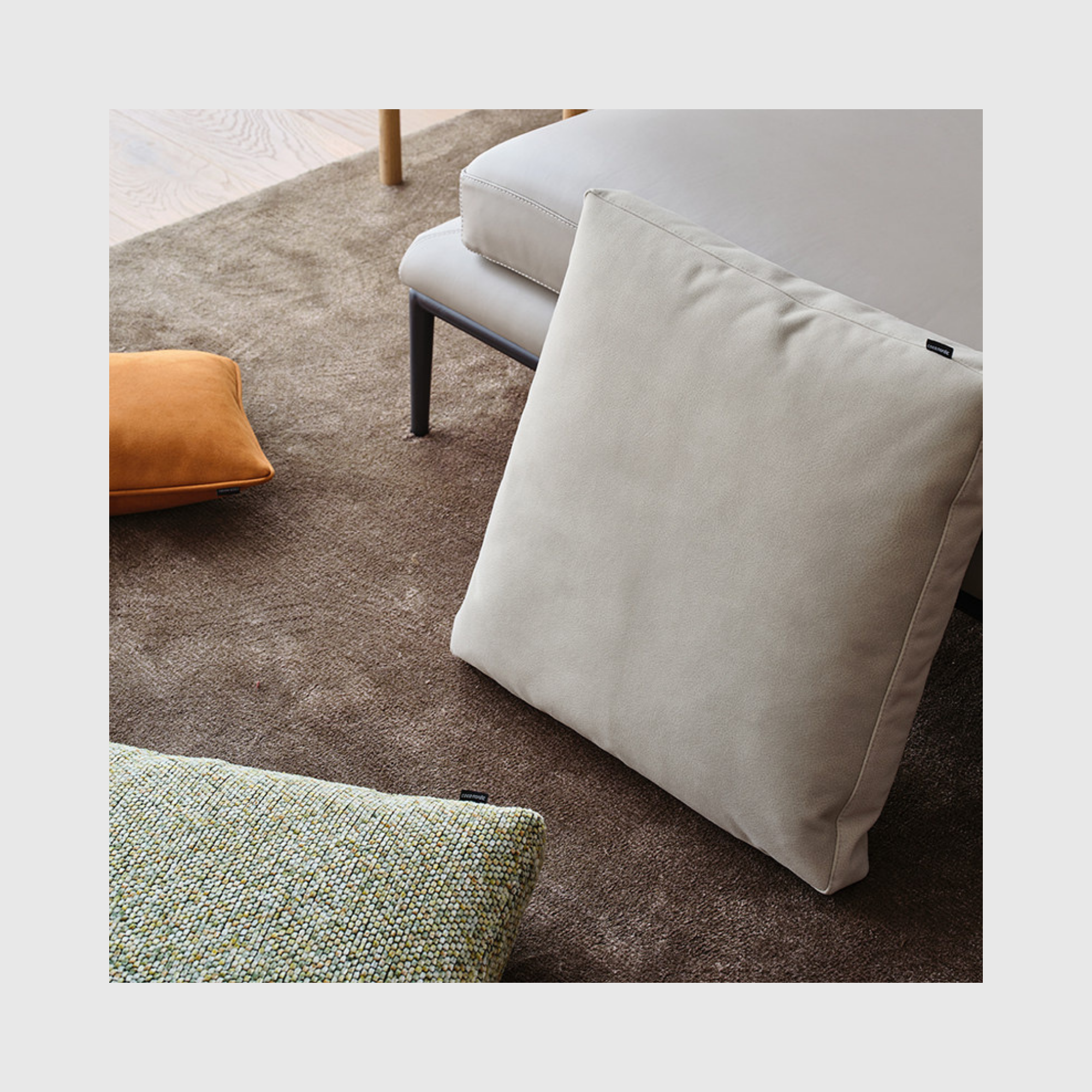 Spring Square Cushion – Dove
