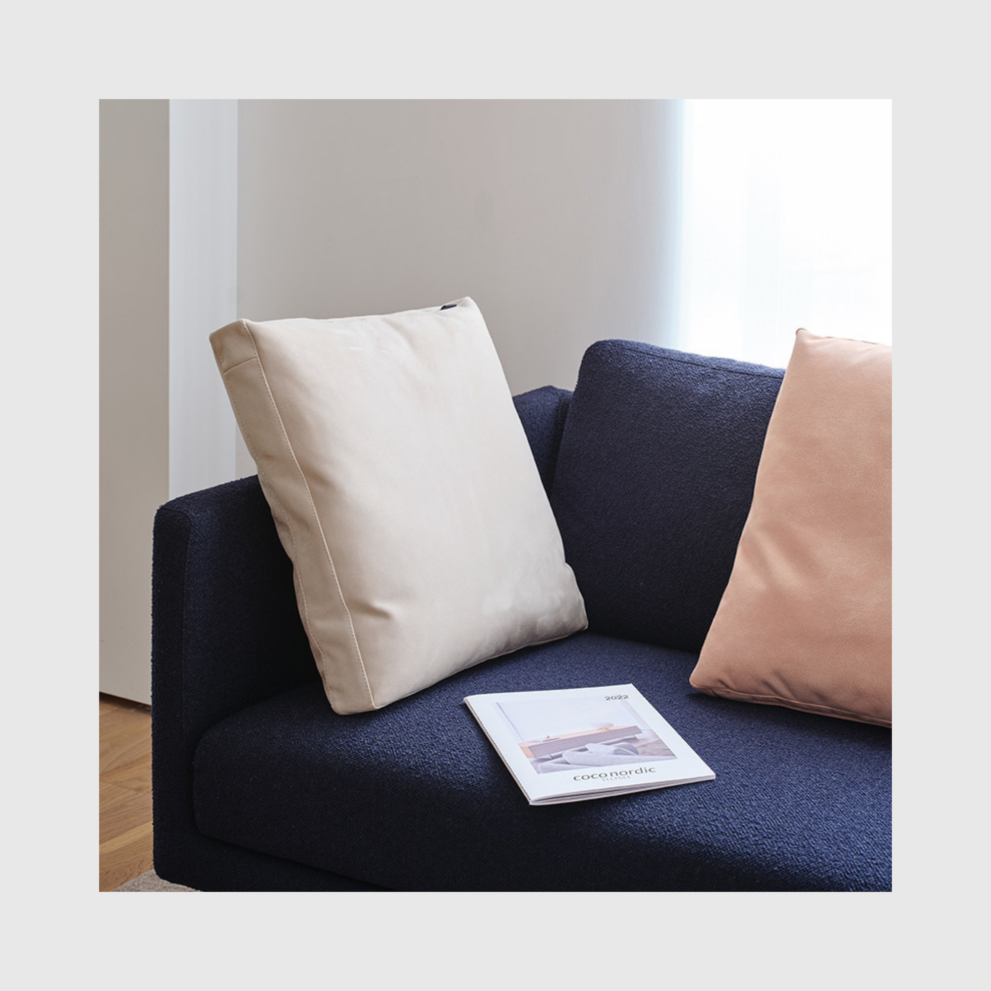 Spring Square Cushion – Dove