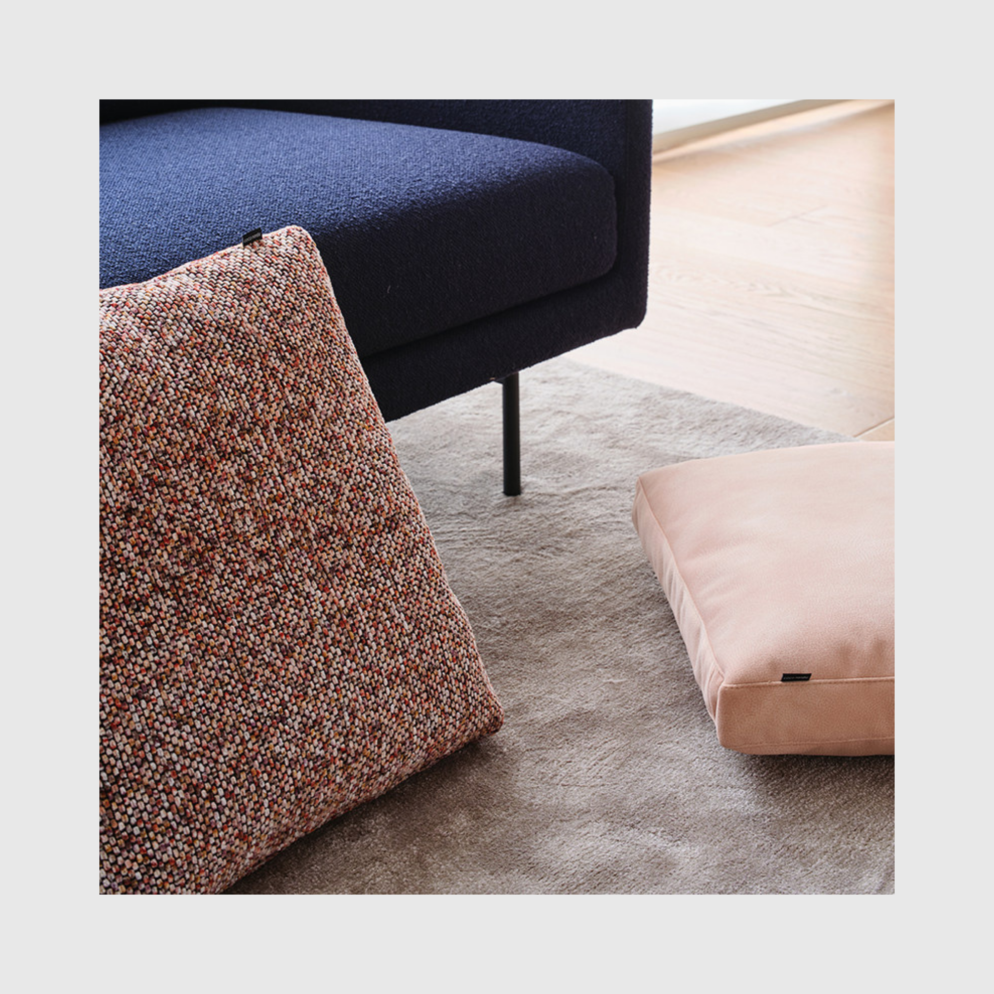 Spring Square Cushion – Berry