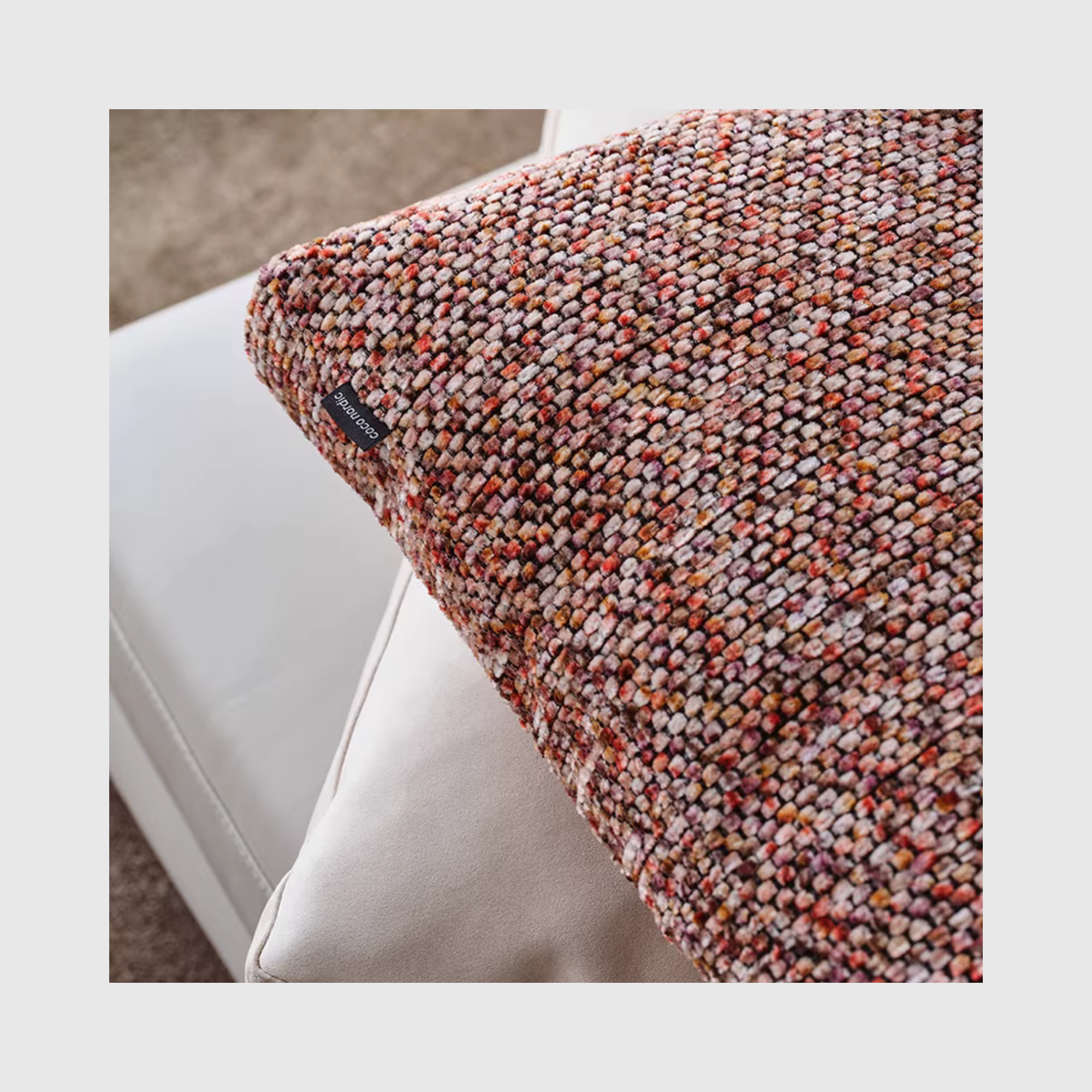Spring Square Cushion – Berry