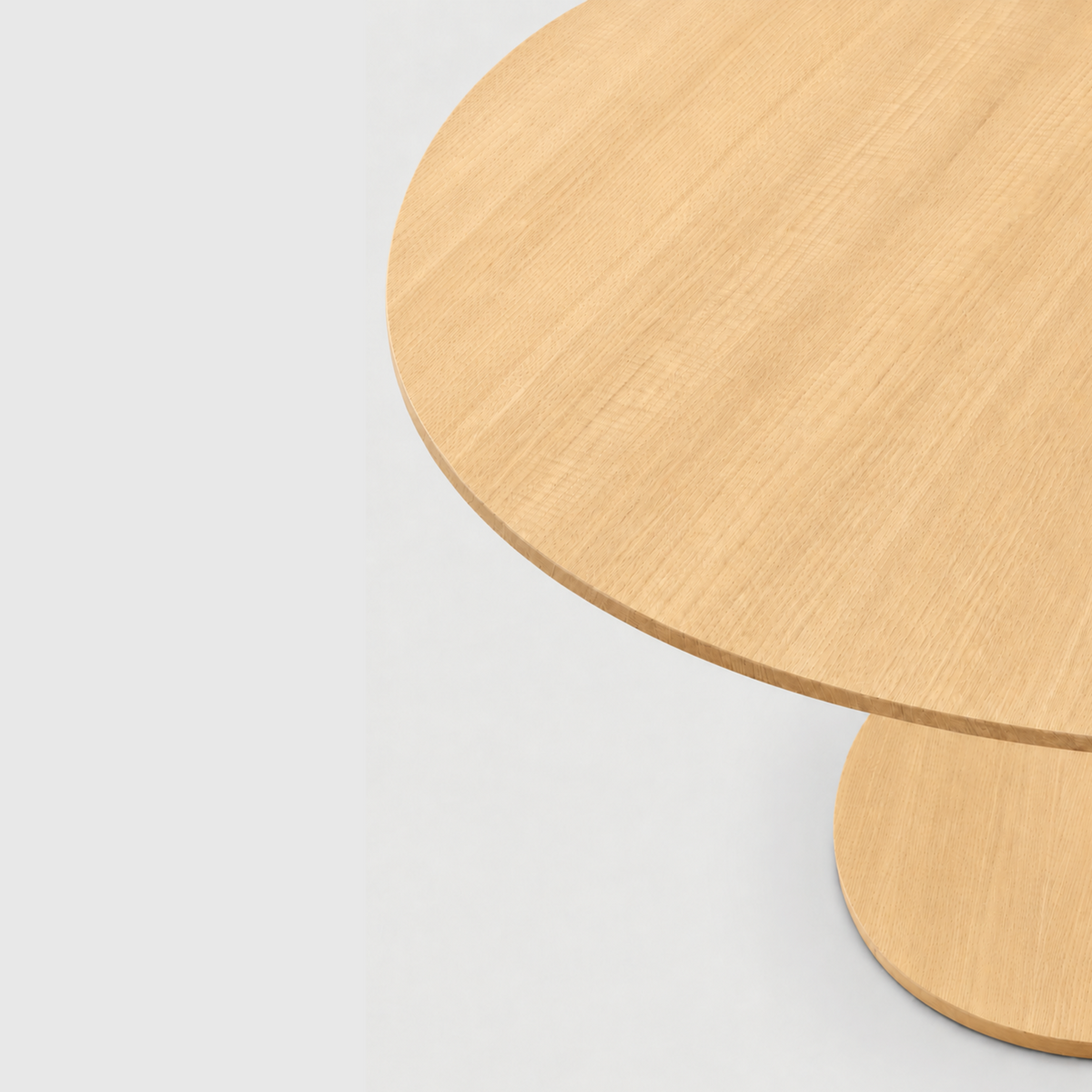 Fed Pedestal Dining Table - Oak