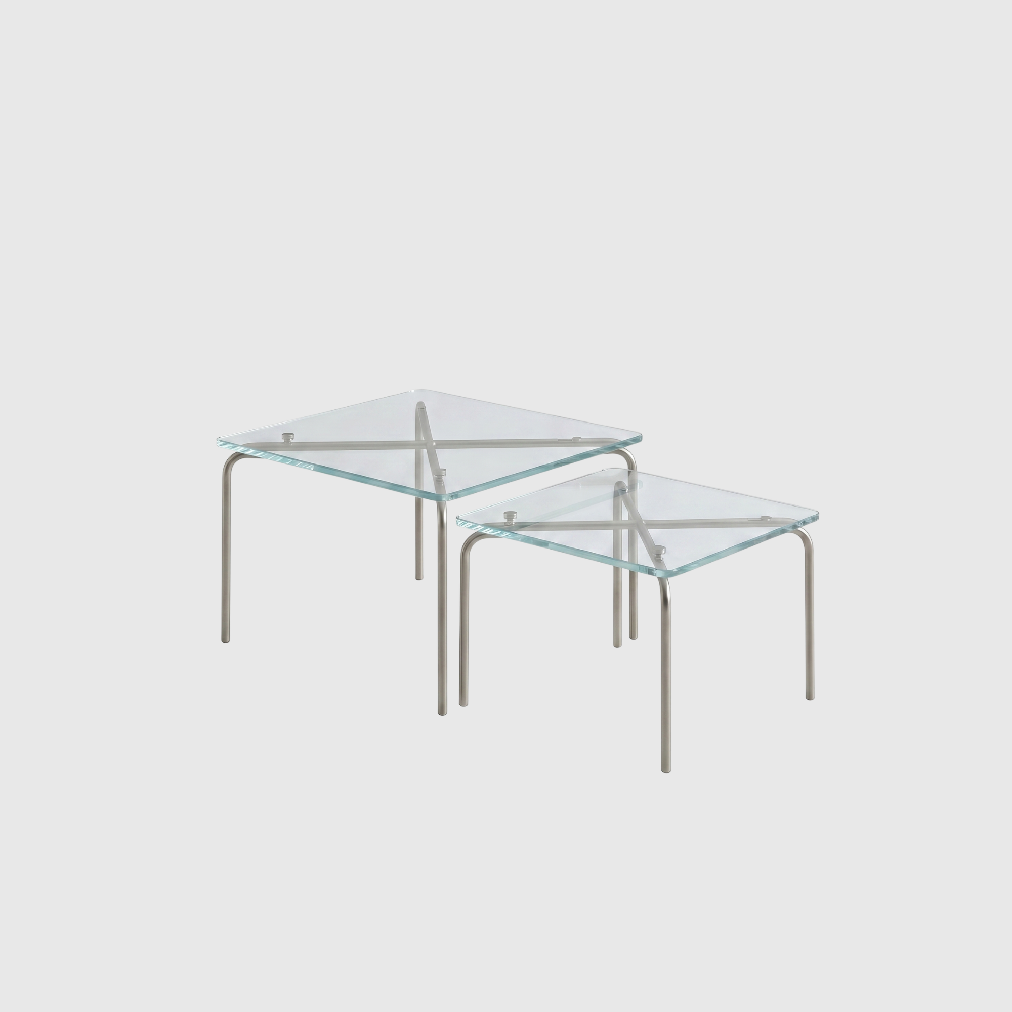 Zhe Nesting Coffee Table - Glass