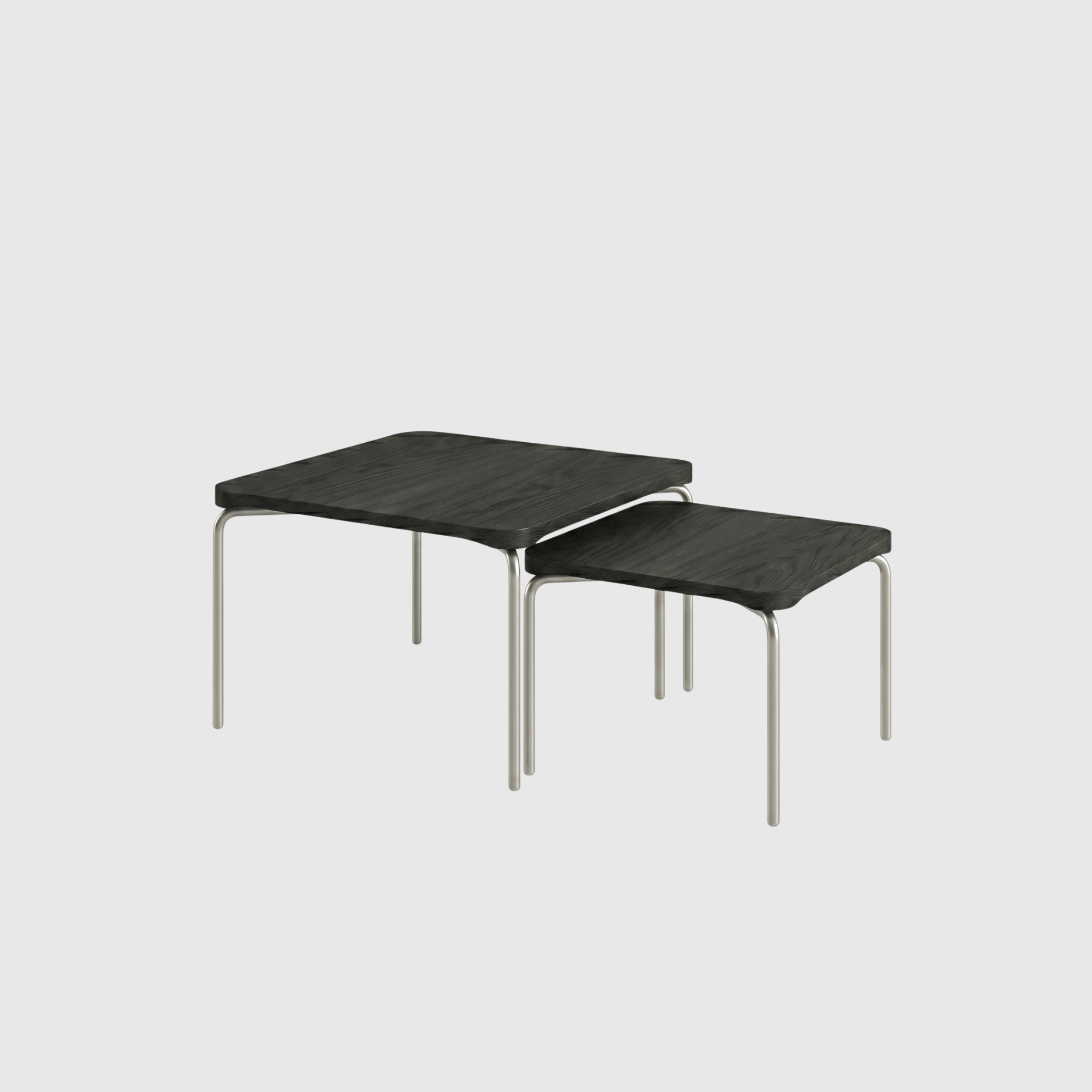 Zhe Nesting Coffee Table - Black Oak