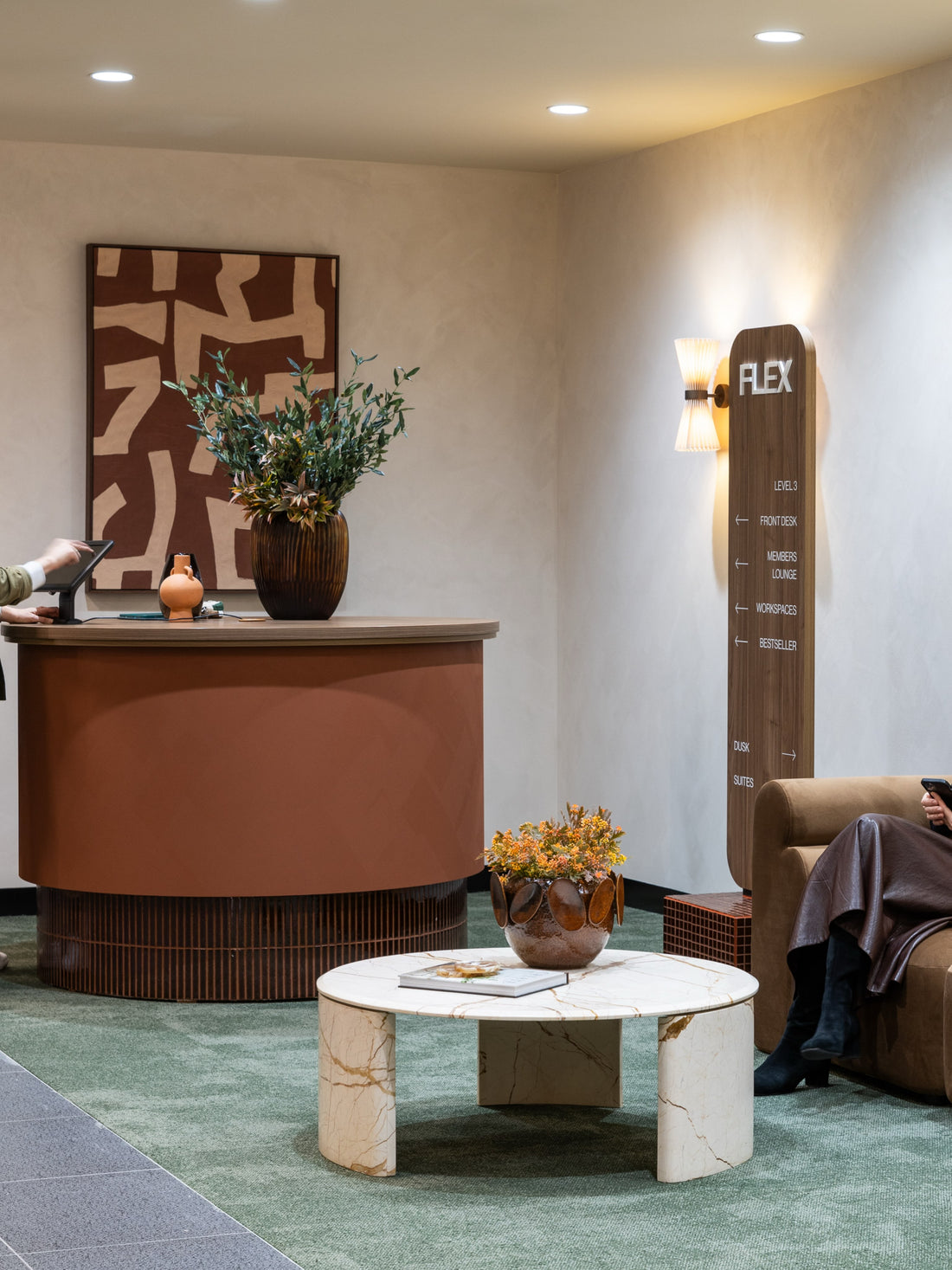 Flex Alexandria reception by Sheldon Design Team
