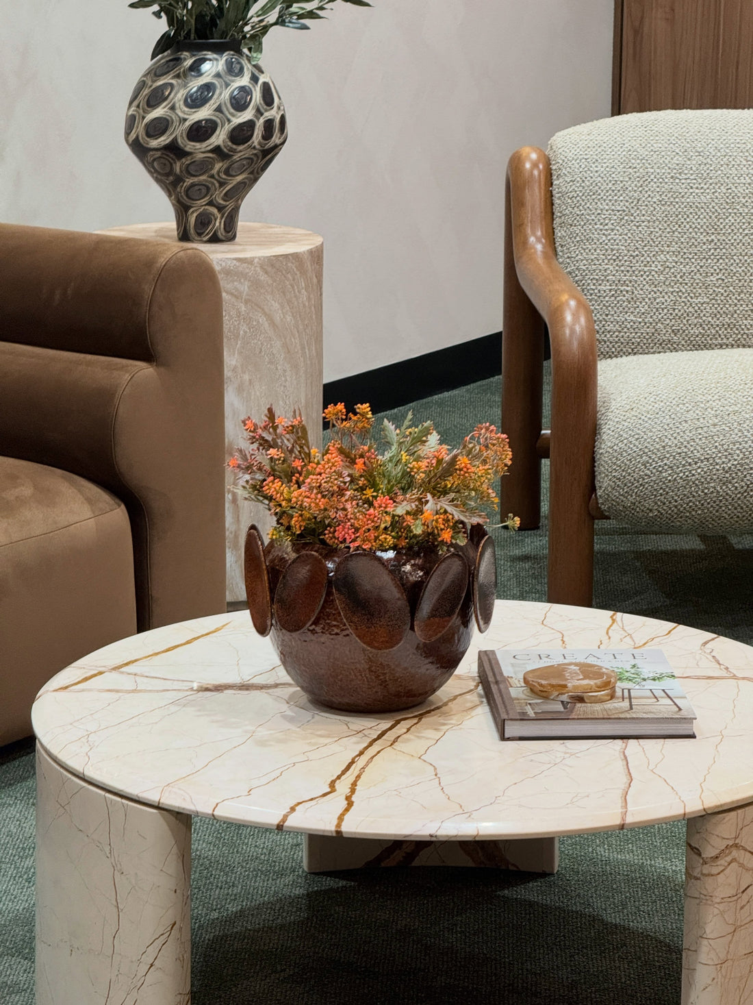 Warm interior styling by teaganfordreddesign